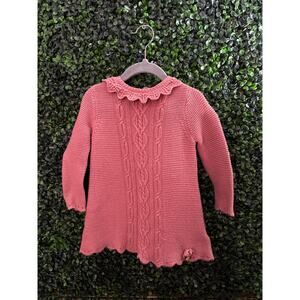 Rachel Zoe, Baby Girl Knit Dress, Soft, Includes Hat Size 6-9 Months